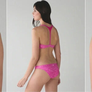 Lululemon pink Water Salty Swim Sport Top REVERSIBLE size small